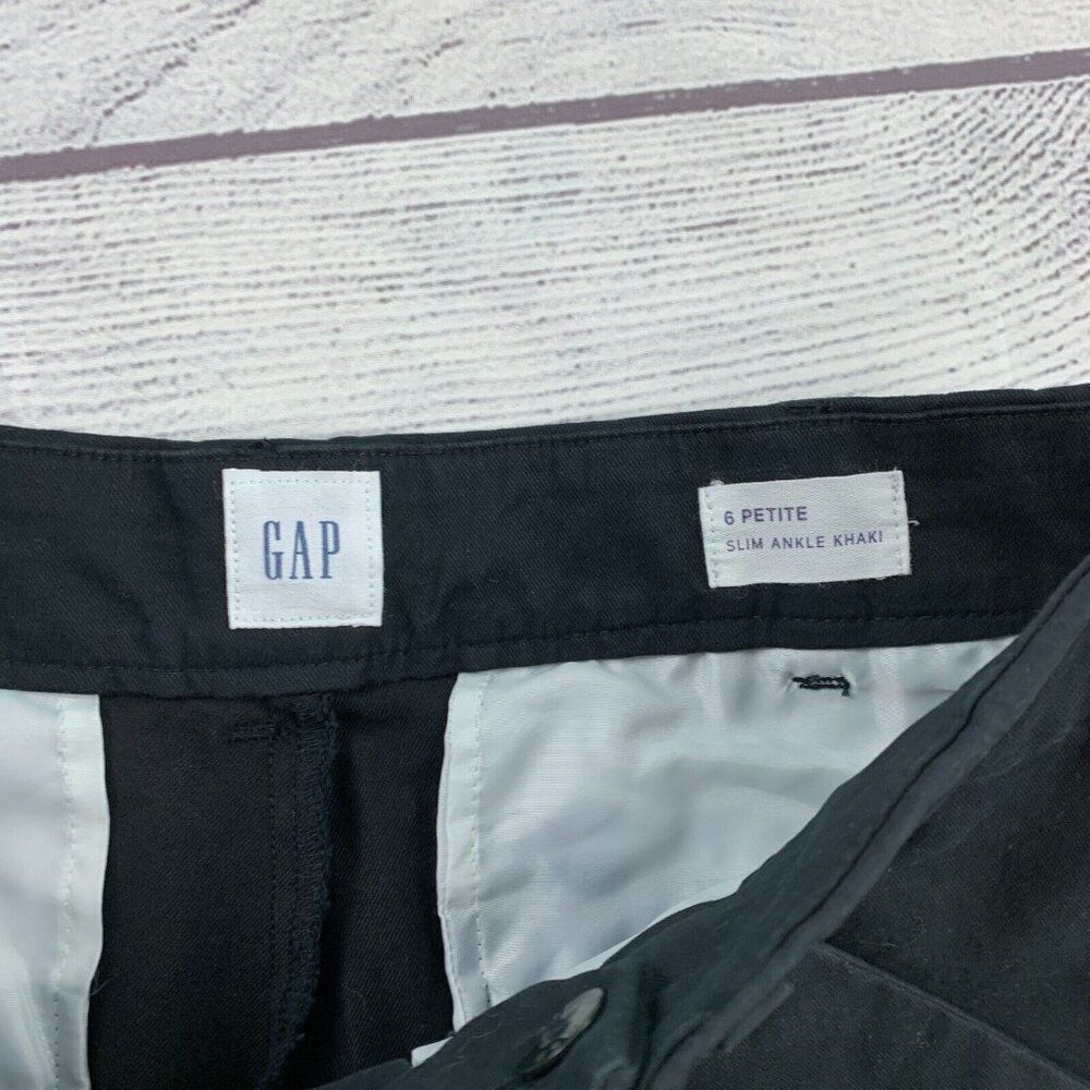 Gap Slim Ankle Pants sz 6 P Black 23.5" Inseam New NWT Women's - Picture 8 of 10